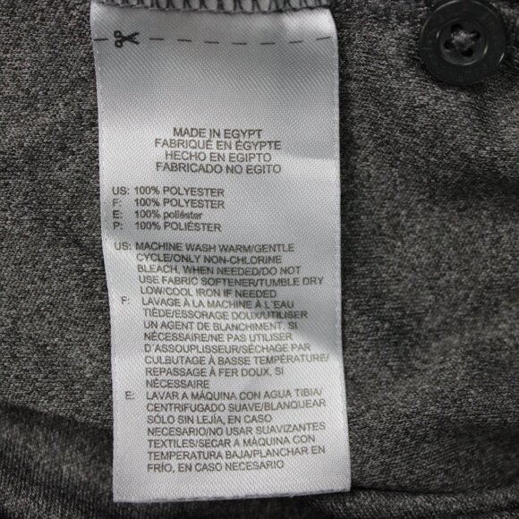 Reebok Golf Polo Shirt Mens 4XLT XXXXL-Tall Gray Polyester Short Sleeve Pullover - Picture 8 of 13